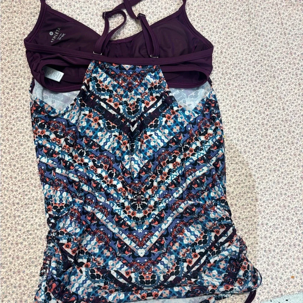 Athleta Multicolor Patterned Pajama Set